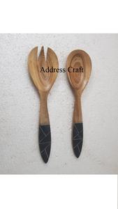 Creative Design Acacia <b>Wood</b> Food Grade <b>Salad</b> Tosses Reliable Item Kitchen Tools <b>Salad</b> <b>Server</b> Reasonable Price <b>Salad</b> Tools - Product Image 2