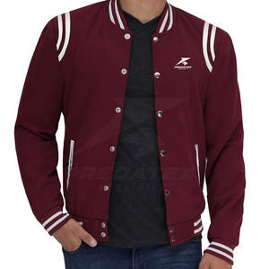 Chaqueta Letterman de Invierno Ecológica y Transpirable con Cuello Alto y Logotipo Personalizado en la Parte Delantera, MOQ Bajo, para Unisex - Product Image 5