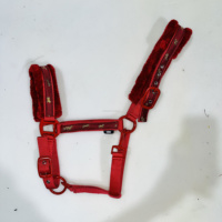 Magnifique Halter pour Cheval en Nylon Doux Rembourré en Polaire Effet Vison, avec Ferrures en Acier Inoxydable, Confortable, Durable, Couleur/Taille Personnalisable, Logo