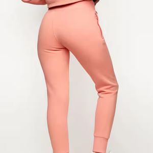 กางเกงออกกำลังกายแบบลำลองสำหรับผู้หญิงกางเกงวิ่งพร้อมเชือกรัดเอวสีพื้น - Product Image 6