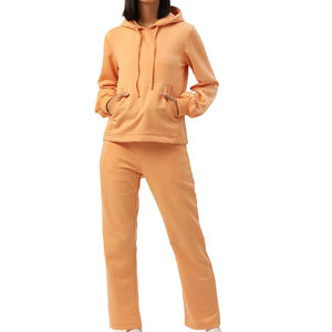 Nouveau survêtement en polaire Tech pour femmes personnalisé 100% coton pull à capuche Design ensemble deux pièces - Product Image 1