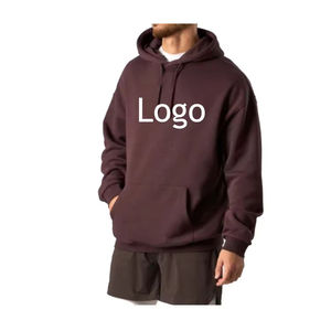 Sweat-shirts à capuche surdimensionnés pour hommes de haute qualité, logo personnalisé brodé, strass, 100% coton, streetwear, sweat-shirts d'hiver THT - Product Image 3