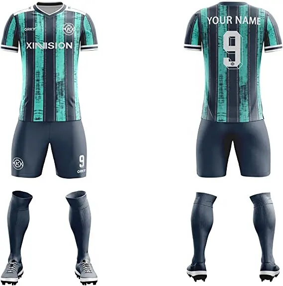 Volles Sublimation steam Qualität Dinge 2022 Neues Design Großhandel Fußball uniform Schnellt rockn endes hochwertiges Fußball trikot von Sportswear