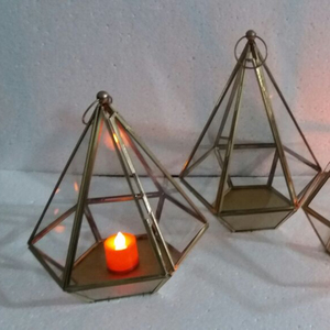 Hình học kim loại nến chủ sở hữu và đèn lồng cho nhà khách sạn nhà hàng Vườn Trong nhà trang trí ngoài trời giá trị tuyệt vời! - Product Image 1