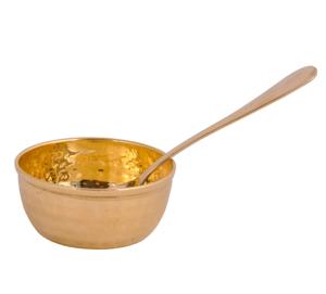 Cuencos de latón chapado en oro de alta calidad, utensilios de cocina de diseño moderno, decoración de mesa de servicio para fiestas, Metal pulido, precio bajo - Product Image 1