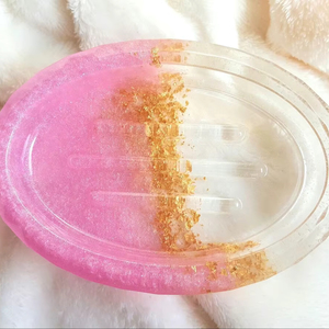 Porte-savon en résine époxy, forme personnalisée, couleur personnalisée, vente chaude, porte-savon en résine de haute qualité - Product Image 1