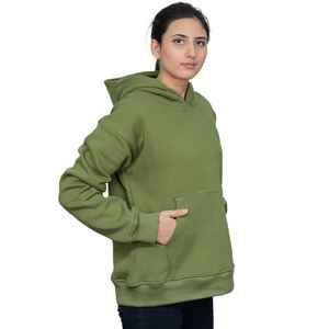 US Local Stock Sage Green Hoodie pour femmes coton polaire pull à capuche décontracté Streetwear prêt à expédier sans tarif livraison rapide - Product Image 3