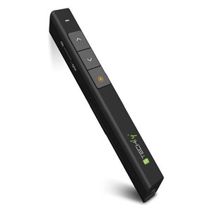 Presentador Inalámbrico Techly con Puntero Láser, 3 Botones, Negro, para Presentaciones - Product Image 1