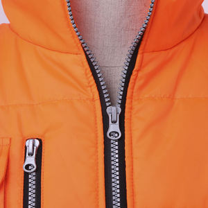 Chaqueta Acolchada Personalizada Cortavientos de Manga Regular para Hombre, Cuello Alto de Lona, Logotipo Frontal, Ligera y Cálida para Clima Frío - Product Image 3