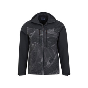 Chaqueta Softshell de alta calidad para hombre hecha a medida con logotipo y etiquetas Material polar con cuello con capucha - Product Image 1