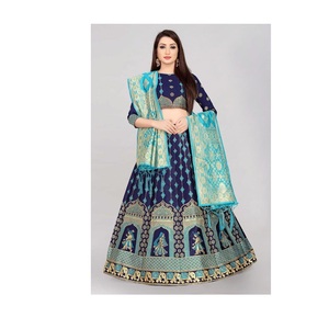 Alta demanda Semi puntada Fiesta DE BODA Ocasión al aire libre Mujeres Lehenga Choli de proveedor indio a precio de exportación - Product Image 1