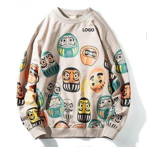 Sublimation Printing Fashion Sweatshirts Hip Hop <b>Fleece</b> Polyester Sweaters <b>Joggers</b> Drop Shoulder Sportswear Training Shirts - Product Image 4