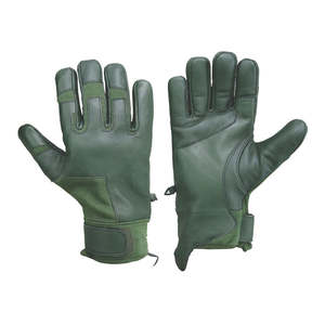 Gants de sécurité pour le football américain, résistants, en cuir, avec paume rembourrée, protection contre les chocs, protection des articulations, protection UV, respirants - Product Image 1