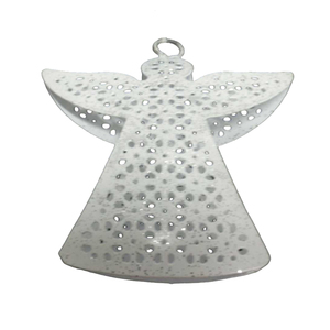 Adorno decorativo con forma de hada para colgar en Navidad Chapado en blanco al por mayor diseño moderno para la decoración del festival personalizado - Product Image 1
