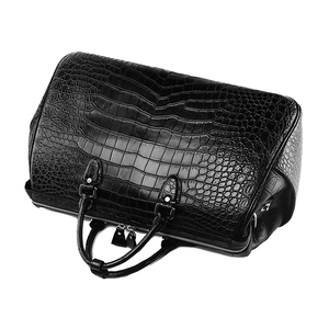 Sac de voyage de luxe en cuir véritable d'alligator/crocodile, grand format, sur mesure, qualité supérieure - Product Image 4