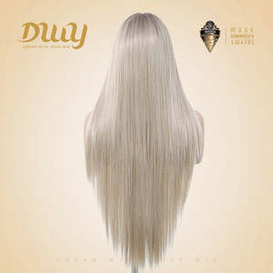 Perruques Lace Frontal DWY pré-épilées 13x6 HD transparentes, 30 pouces, blond platine, densité 150 %, pour femmes - Product Image 3