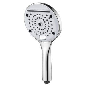 Cabezal de ducha Victoria cromado y blanco de 3 funciones para grifos de baño y ducha Idro Bric SAPDOC0239BI - Product Image 1