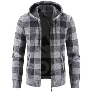 Vestes pour hommes de haute qualité personnalisées par l'usine directe, boutons en corne, devant uni, 100% polaire, 360g, surdimensionnées, hiver, style urbain - Product Image 5