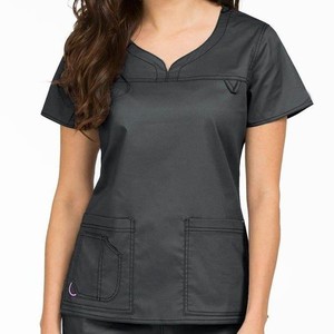 Vente en gros d'uniformes hospitaliers de qualité supérieure Ensembles de gommage médical Coton/Polyester avec spandex pour les soins infirmiers - Product Image 4