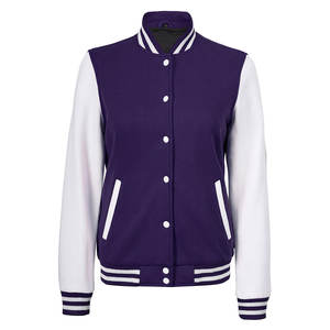 Nouveauté Veste Letterman courte pour femme, blouson court uni et décontracté boutonné, blouson d'extérieur léger avec poches - Product Image 2