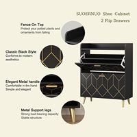 Étagère à chaussures en acier pour porte d'entrée intérieure, grande capacité, multi-niveaux, rangement, anti-poussière, couloir, entrée de maison