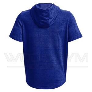 OEM ODM Custom Made <b>Men's</b> Cotton Street Thermal Sports Shirts <b>Hoodie</b> in Multiple Colors Short Sleeves Fashionable Sweatshirts - Product Image 4