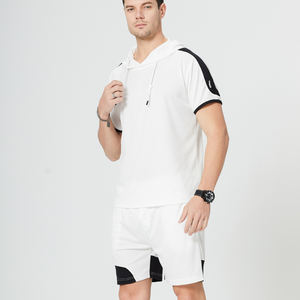 ชุดกางเกงขาสั้นลำลองสำหรับผู้ชายชุด2ชิ้นสำหรับฤดูร้อนชุดวอร์มเสื้อเชิ้ตแขนสั้น - Product Image 5