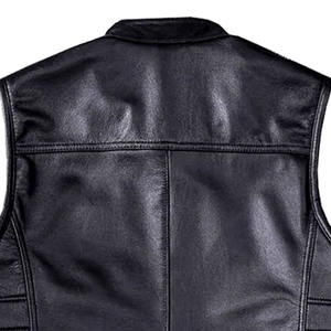 Gilet en cuir professionnel avec logo personnalisé Vêtements d'extérieur décontractés réversibles les plus vendus avec impression au meilleur prix - Product Image 6