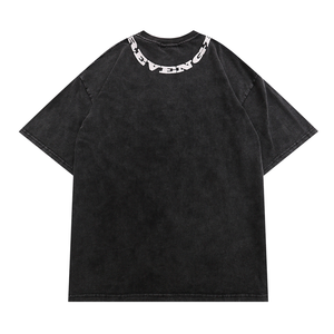 100% Cotton Heavyweight Màu Trắng Lỏng Lẻo Phù Hợp Tùy Chỉnh In Casual T Áo Sơ Mi Trong Bán Buôn Giá - Product Image 3