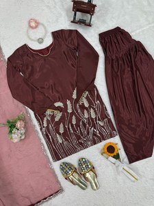 Costume traditionnel indien et pakistanais Salwar Kameez Dupatta vêtements de mariée et robes ethniques Lehenga Choli lourdes d'Inde - Product Image 3