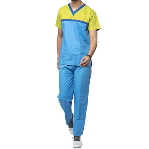 El mejor diseño Ajuste perfecto Doctor Uniforme Médico Enfermería Scrubs para hombres Cuello en V Manga corta Spandex suave Verano Hospital Scrubs - Product Image 2