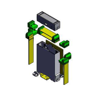 Venta caliente VE 22,5 Caja de control electrónico de caja de riel DIN vertical de plástico para electrónica e instrumentos - Product Image 3