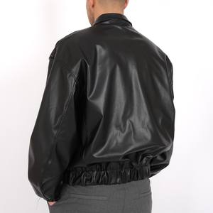 Veste en peau de mouton unisexe au design élégant, fermeture à glissière, apparence professionnelle personnalisée, coton réversible imperméable respirant - Product Image 4