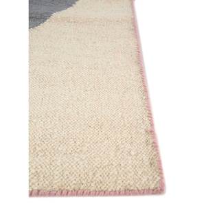 Alfombras de Lana Rosa y Morado con Diseño de Cuadros, Rectangulares de Gran Tamaño 9x12, Patrón Abstracto para Sala de Estar o Pasillo - ADWL-13063 - Product Image 4