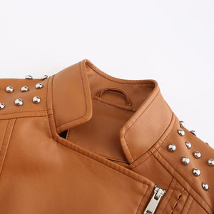 Chaqueta de Cuero para Mujer, Ropa Exterior Moderna de Moda Urbana, Diseñada para Comodidad, Calidez y Uso Diario - Product Image 4