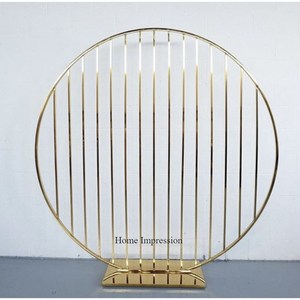 Soporte Harlow de gran tamaño para entrada de boda decorativa de Metal resistente Chapado en Color dorado de aspecto atractivo de fabricante indio - Product Image 2