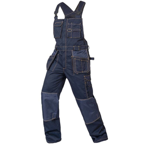 Fabricant personnalisé de jeans en denim baggy de coupe relax pour hommes pantalons de menuisier pour le lavage des travailleurs salopette de travail cargo vêtements de travail - Product Image 1