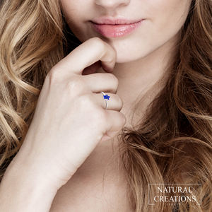 Anillo apilable DE BODA clásico de Plata de Ley 925, ajuste de bisel, lapislázuli, piedras preciosas, Tortuga, rebanada Natural, moda elegante - Product Image 4