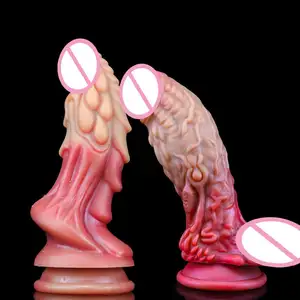 Фаллоимитатор-монстр, большая Реалистичная силиконовая вагинальная пробка с присоской для животных