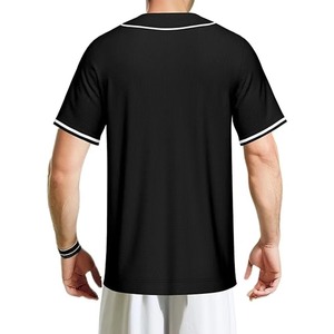 เสื้อเบสบอลฮิปฮอปแขนสั้นพิมพ์ลายโลโก้ออกแบบได้ตามต้องการเสื้อกีฬา - Product Image 2