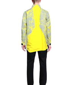 Chaqueta cortavientos transpirable impermeable para exteriores de moda por sublimación de alta calidad 100% poliéster con cremallera de talla grande para hombre - Product Image 2