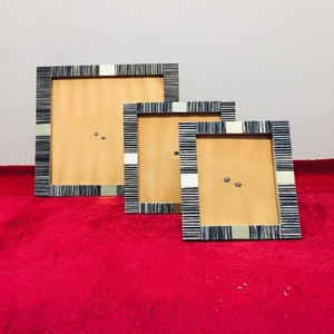 New Arrival Stylish Resin Inlay Photo <b>Frame</b> Durable Metal and MDF Best Price - Product Image 4