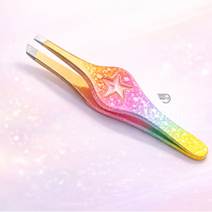 Juego de Pinzas para Cejas Profesionales de Primera Calidad, Coloridas y con Degradado, Mini Pinzas de Acero Inoxidable Inclinadas para Depilar Cejas - Product Image 1