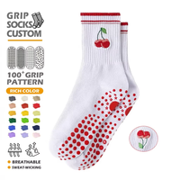 Calcetines de Pilates con Agarre Antideslizante, Calcetines Deportivos para Yoga, Barre y Ejercicio, Calcetines Antideslizantes para Mujer