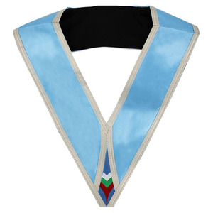 Fabricant pakistanais vente entière 9e degré collier de rite écossais noir moiré avec neuf rosettes - Product Image 6