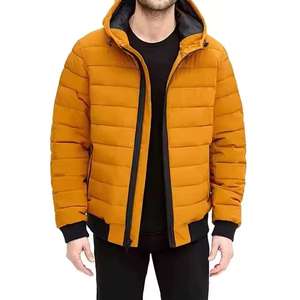 Veste matelassée oversize zippée pour hommes, qualité supérieure, imperméable, matelassée, chaude pour l'hiver - Product Image 4