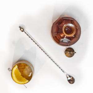 ช้อนคนค็อกเทลสแตนเลสอย่างดี ด้ามบิด น้ำหนักสมดุล ใช้งานง่าย สำหรับผสมเครื่องดื่ม บาร์ที่บ้าน อุปกรณ์บาร์เทนเดอร์ - Product Image 1