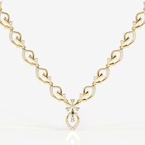 Collier en or 18 carats avec diamant cultivé en laboratoire Seraphina pour les occasions de mariage - Product Image 2