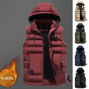 เสื้อแจ็คเก็ตพัฟเฟอร์ผู้ชายคุณภาพสูงแบบบางไม่มีแขนสำหรับฤดูหนาวและฤดูใบไม้ร่วง สไตล์สตรีท คอตั้ง ราคาสมเหตุสมผล - Product Image 6