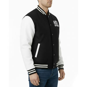 Veste d'hiver universitaire pour homme de la meilleure qualité avec logo personnalisé sur le devant, couleur et design personnalisés - Coupe-vent et respirante, nouvelle arrivée 2025 - Product Image 3